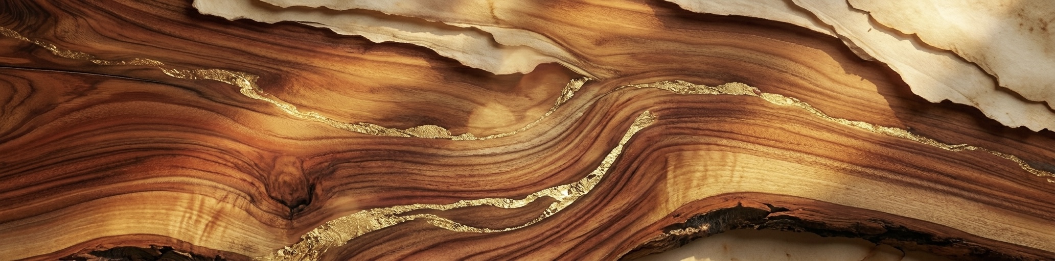 Acacia wood grain, the source of the project's name